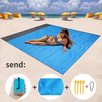 1.4 * 2 m Taşınabilir Kamp Mat Otlak plaj battaniyesi Açık Seyahat Piknik Dinlenme Battaniye Su Geçirmez ve Nem geçirmez Ped