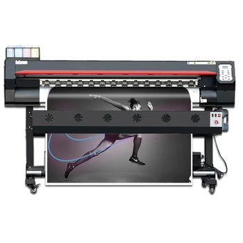 1.6 m 1.8 m geniş format branda süblimasyon transfer yazıcı vinil baskı makinesi Polyester kumaş tekstil baskı