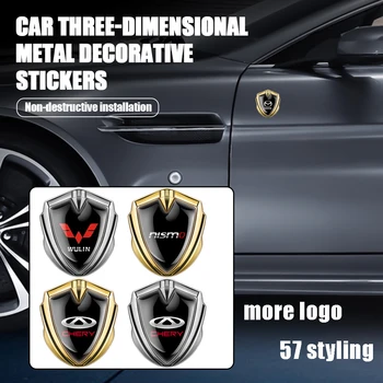 1 ADET 3D Metal Araba Yan Çamurluk Sticker Kalkanı Amblem Rozeti Logosu Volkswagen VW Golf Polo Tiguan Passat B6 Jetta Touran CADDY