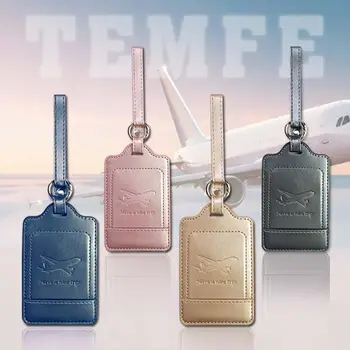 1 Adet Seyahat PU Bagaj Etiketi Uçak Bagaj Etiketi biniş kartı Bavul Etiketi Check-in Deri Hafif Seyahat Aksesuarları Tatil