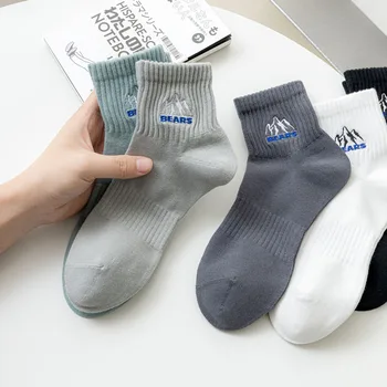 1 Pairs Sonbahar Kış Erkek Çorap Nefes Pamuk Çorap Nefes iş çorabı Boyutu EU40-44