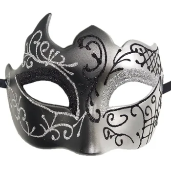 1 Paket Erkek Masquerade Maskeleri Karnaval Parti Blindfolds Yeni Karnaval Fantezi Kostümler Seksi Parti Süslemeleri Gümüş