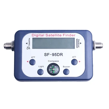 1 Takım Dijital Uydu Bulucu Dijital SF-95DR Metre Uydu Bulucu TV Sinyal Alıcısı Sat Dekoder Satfinder lcd Ekran
