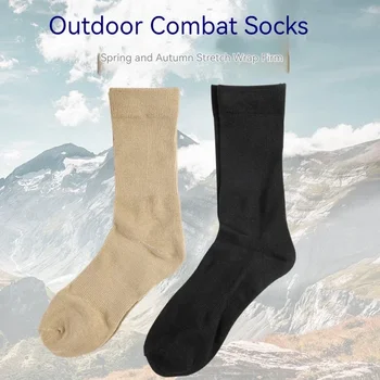 1 Çift Erkekler Spor Diz Yüksek Askeri Ordu Çorap Çorap Kalınlaşmak Uzun Yün yürüyüş çorapları Trekking Açık Ince sıcak tutan çoraplar