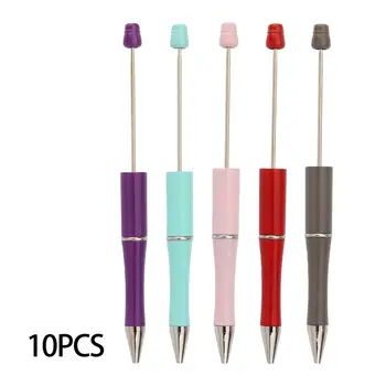 10 Adet Boncuklu Kalem DIY İşçiliği Kalemler DIY Kalem Kitleri Hediye Malzemeleri Okul