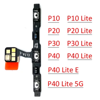 10 Adet, güç Açma / Kapama Düğmesi Ses Tuşu Düğmesi Flex Kablo Huawei P8 P9 P10 P20 P30 P40 Lite E 5G Pro Artı 2016