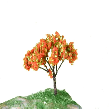 10 adet Mimari Minyatür Model Tel Çiçek Sonbahar Ağacı Yapı Kitleri Oyuncak Veya Hobi Model Yapımcısı
