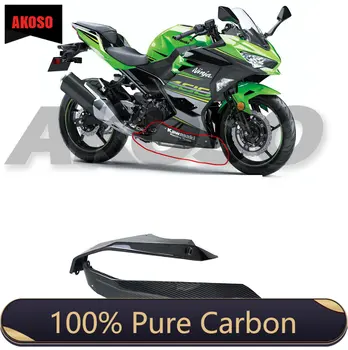 100 % Tam Kuru Karbon Fiber Motosiklet Modifikasyon Göbek Pan Fairing Kitleri İçin Kawasaki Ninja 400 2018 2019 2020 2021 2022 2023