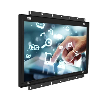 1000cd/m2 Parlaklık ile 19 inç LCD Endüstriyel Açık Çerçeve Dokunmatik monitör endüstriyel açık çerçeve lcd monitör
