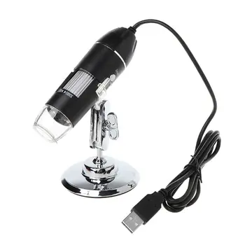1000X / 1600X WiFi Elektronik Dijital Mikroskop Kamera 8 LED Endoskop Büyüteç