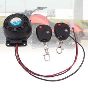 12 V Çift Uzaktan motosiklet alarmı,105-125dB Motosiklet Uzaktan Kumanda alarm ikaz kornası Anti-Hırsızlık Güvenlik Sistemi