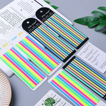 160-300sheets Gökkuşağı Renk İndeksi Bloknot dizin Sekmeleri Bayrakları Yapışkan Notlar Kağıt Etiket Not Defteri İmi Okul Ofis Malzemeleri