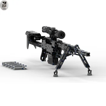 1750 ADET Teknoloji Kolları MOC Keskin Nişancı Cheytac M200 Yapı Taşları Askeri Monte Silah Modeli Oyuncak Tuğla çocuk noel hediyesi