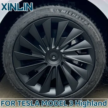 18 İnç Tesla Modeli 3 Yayla Versiyonu JANT kapağı Performans Yedek Tekerlek Jant Kapağı Tam jant kapağı Aksesuarları 2023-2024