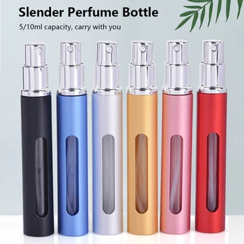 2-10 adet Taşınabilir Mini Doldurulabilir Parfüm Şişesi Sprey Koku Pompası Boş Kozmetik Kapları atomizör şişe Seyahat Aracı