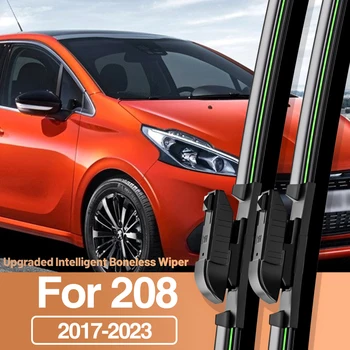 2 adet Peugeot 208 2012-2023 İçin ön cam sileceği Bıçakları Ön Cam Aksesuarları 2013 2014 2017 2018 2019 2020 2021