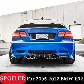 2005-2012 BMW 3 Serisi için E92 2 Kapı PSM Stil Arka Bagaj Kapağı Araba Kanatları Ducktail Dudak Spoiler ABS Plastik Tuning Aksesuarları