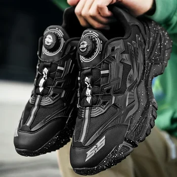 2023 Yeni Döner Toka Unisex Moda Ayakkabı Tıknaz Erkekler koşu ayakkabıları Kadın Kalın Alt Koşu ayakkabısı Çift Sokak Zapatos