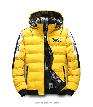2024 Erkek Kış Kalın Ayakta Yaka pamuklu ceket Gevşek ve Sıcak Ceket Moda Rahat Çift Taraflı pamuklu ceket Fermuar Üst