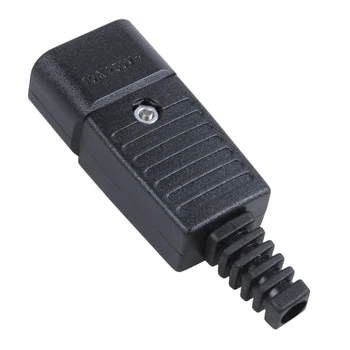 20X Siyah IEC-320 C14 Erkek Tak AC Güç Girişi soketli konnektör 250V 10A