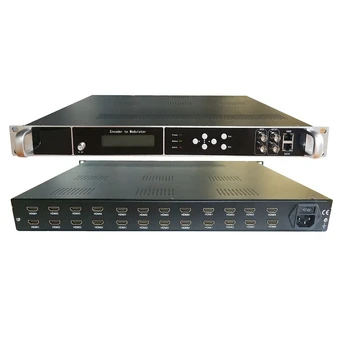24 Kanal HDMI RF IP RF ASI Modülatör DVB-T DVB-C ATSC ISDBT H265 H264 IPTV Kodlayıcı HD Kodlayıcı Modülatör