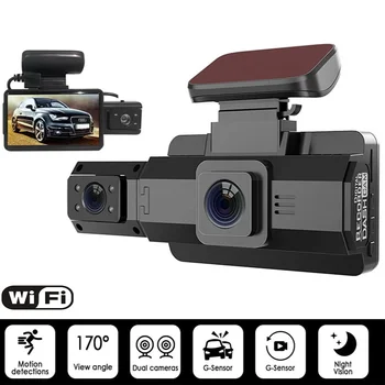 3 inç Çizgi Kam HD 1080P araba dvr'ı Kamera 170° Geniş Açı Gece Görüş Video Kaydediciler Döngü Kayıt Araba Kamera Yönlü G-sensörü İle