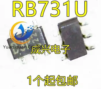 30 adet orijinal yeni RB731U T108 ekran baskılı D3P SOT23-6 Schottky diyot