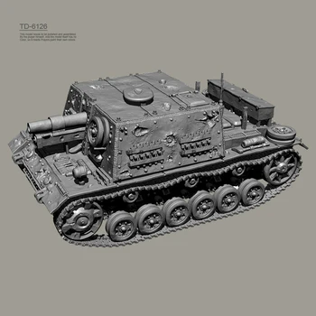 35mm 50mm 65mm Reçine modeli kitleri şekil renksiz ve kendinden montajlı (Tank) TD-6126 / 3D