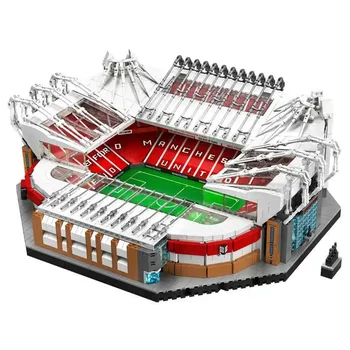 3898 ADET Eski Trafford Manchester Yapı Taşları Tuğla Futbol Sahası Stadyumu Noel Doğum Günü Oyuncak Hediye Uyumlu 10272
