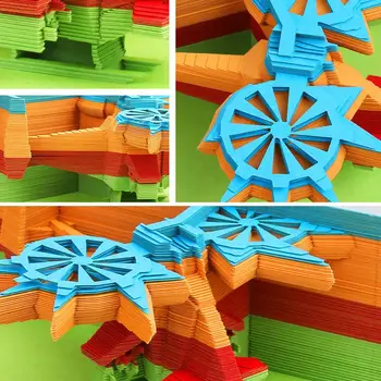 3D Toprak Takvimi Yaratıcı Takvim Not Defteri DIY 3D Heykel Dekor Toprak Kağıt Toprak Modeli Takvim Sanat Takvim Masası Ev P0G4