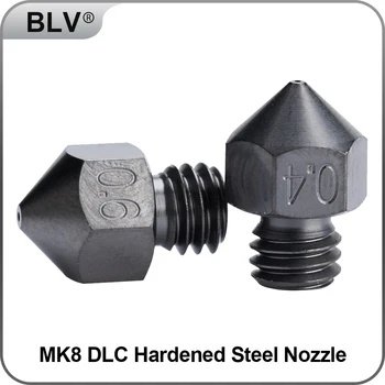 3D yazıcılar için blv ® mk8 dlc sertleştirilmiş çelik nozul hotend j-kafa cr10 ısı bloğu ender3 hotend m6 iplik