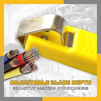 4-50mm Kablo Striptizci Bıçak Elektrikli Tel Sıyırma Pense Ayarlanabilir Koaksiyel Kablo kesme makası Striptizci Mini Elektrikçi Aracı
