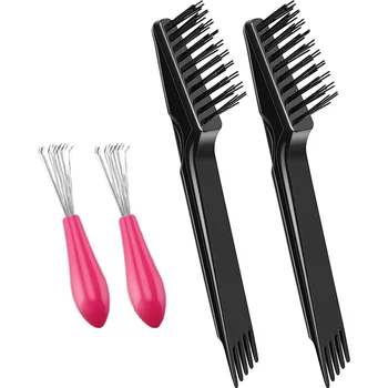 4 Adet Saç Fırçası Temizleme Aracı Tarak Temizleme Saç Fırçası Saç Fırçası Temizleyici Tırmık Kir Kaldırmak için Ev ve Salon Kullanımı