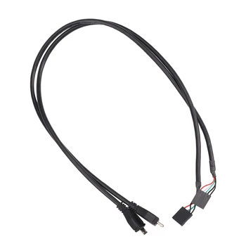 (4-Pack) 50CM 5 Pin Anakart Dişi Başlık Mikro USB Erkek Adaptör Dupont Uzatma kablosu (5Pin / Mikro USB)
