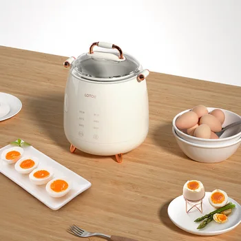 400 W Elektrikli yumurta kaynatıcı 5 Yuvaları Otomatik Vapur Mini Kahvaltı Makinesi yumurta pişiricisi Taşınabilir Vapur Otomatik Güç Kapalı 220 V