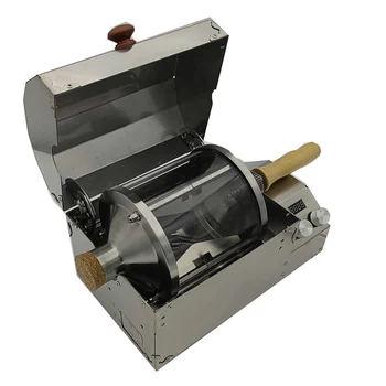 400g Kapasiteli Elektrikli Kahve Kavurma Makinesi Paslanmaz Çelik + Kuvars Cam Kahve Çekirdeği Kavurma Otomatik