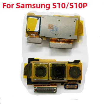 5 adet/grup Orijinal Büyük Ana Arka Arka Kamera Modülü Flex Kablo Samsung Galaxy S10 G973 / S10 Artı G975 Yedek