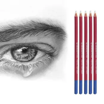 5 ADET Kalem Silgi Vurgulamak Sanat Modelleme Kalem Kauçuk Tasarım Çizim Malzemeleri Sanat