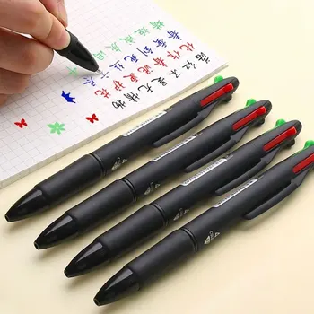 5 Adet Renkli Kalem Güzel Nokta 4 in 1 Renkli Geri Çekilebilir Tükenmez Kalemler Çok Fonksiyonlu Kalem 0.7 mm
