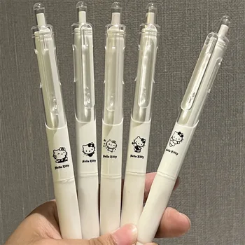 5 adet Sevimli Kalemler Siyah Mürekkep ST Ucu Japon Kawaii Kırtasiye Tükenmez Kalem Kırtasiye Malzemeleri Kawaii Kalem Seti Estetik Kırtasiye