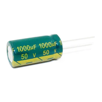 5 adet Yüksek kaliteli 50V1000UF 50V 1000UF düşük ESR / empedans yüksek frekanslı alüminyum elektrolitik kondansatör