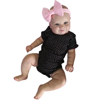 50/60CM İki Seçenek Yeniden Doğmuş Bebek Bebek Yürümeye Başlayan Gerçek Yumuşak Dokunuş Maddie El Çizimi Saç Yüksek Kaliteli El Yapımı Bebek