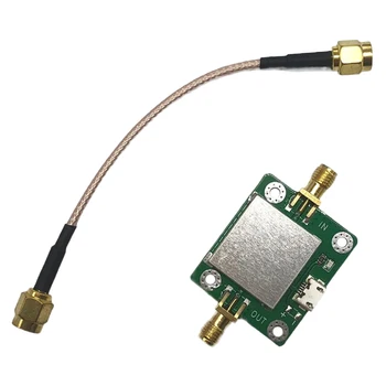 50 M-6 GHz Düşük Gürültü RF amplifikatörü 20DB Kazanç 50Ω RF amplifikatörü USB Güç Kaynağı Portu ve SMA Kablosu ile H2