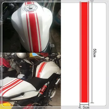 50CM Yakıt Deposu Sticker Motosiklet Komik Dekorasyon Çıkartmaları Ducati M750 M750İE M900 Şerit CANAVAR M400 M600 M620