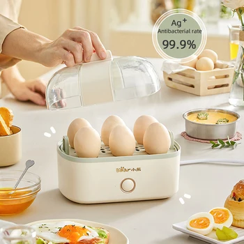 6 Yumurta Elektrikli yumurta kaynatıcı Yumurta Muhallebi Buharda Ocak Mini Kahvaltı Makinesi Otomatik Yumurta Ocaklar Taşınabilir Vapur gıda ısıtıcısı 200 W