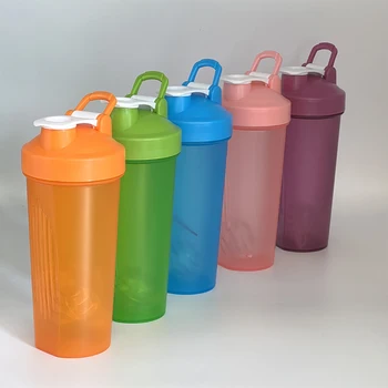 600ml Protein çalkalama şişesi protein Tozu Sallamak Fincan Spor Salonu için Fitness Shaker Ölçekli Taşınabilir Su Şişesi Slushy Kupası