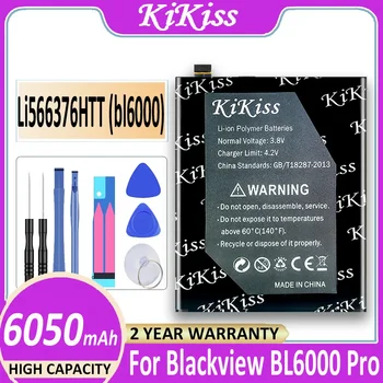  6050mAh KiKiss Pil Li566376HTT (bl6000) Blackview BL6000 Pro BL6000Pro Bateria