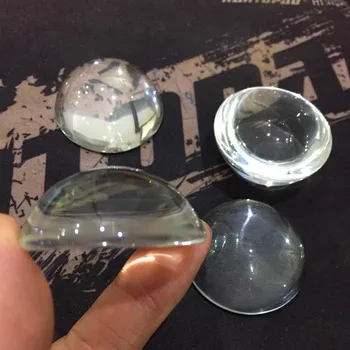 60mm-100mm Boş şeffaf Kristal yarım küre yarım top büyüteç kağıt ağırlığında cam Ev Dekorasyon için Ücretsiz Kargo