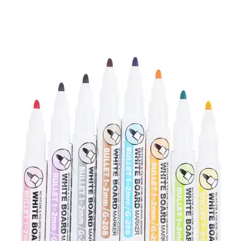 8 Renkler 1 ADET Silgi Kapağı Güvenli mürekkep Silinebilir Tahta İşaretleyiciler Beyaz Tahta Kalemler çocuk cetvel kalemi Grafiti Kalem İşaretleyiciler