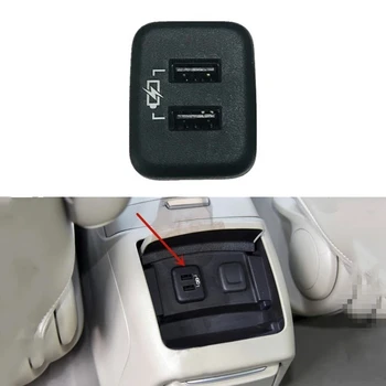Araba Merkezi Konsol Yardımcı Jack Çift USB Şarj Arabirim Bağlantı Noktası İçin Chevrolet GM Regal Enclave Malibu Cruze 13-19